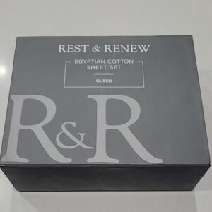 REST & RENEW Egyptian Cotton Beige 400 Thread Count Sheet Set